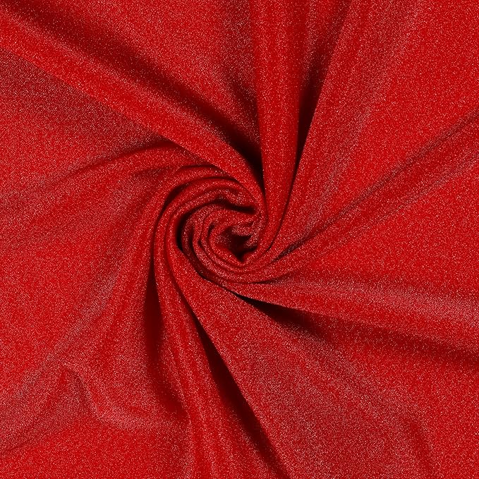 VDS Pack of 2 Panel (30 Inch X 50 Feet) Wedding Arch Draping Fabric Sheer Chiffon Fabric Drapery for Wedding Ceremony Reception Swag Backdrop Canopy Chuppah ARBO Altars Decoration (Red)