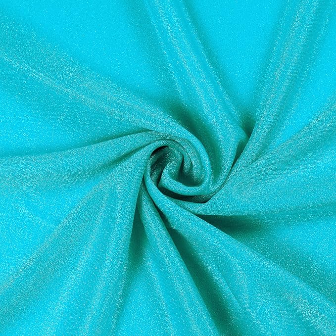 VDS Pack of 2 Panel (30 Inch X 20 Feet) Wedding Arch Draping Fabric Sheer Chiffon Fabric Drapery for Wedding Ceremony Reception Swag Backdrop Canopy Chuppah ARBO Altars Decoration (Peacock Blue)