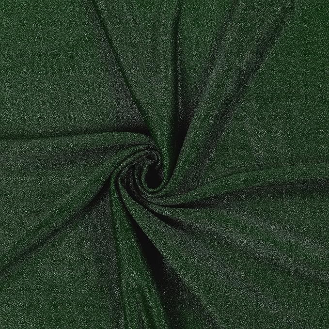 VDS Pack of 2 Panel (30 Inch X 50 Feet) Wedding Arch Draping Fabric Sheer Chiffon Fabric Drapery for Wedding Ceremony Reception Swag Backdrop Canopy Chuppah ARBO Altars Decoration (Hunter Green)