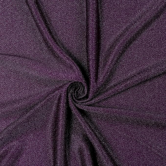 VDS Pack of 1 Panel (30 Inch X 20 Feet) Wedding Arch Draping Fabric Sheer Chiffon Fabric Drapery for Wedding Ceremony Reception Swag Backdrop Canopy Chuppah ARBO Altars Decoration (Eggplant)