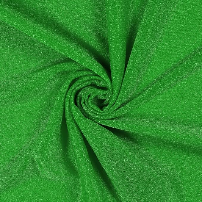 VDS Pack of 1 Panel (30 Inch X 30 Feet) Wedding Arch Draping Fabric Sheer Chiffon Fabric Drapery for Wedding Ceremony Reception Swag Backdrop Canopy Chuppah ARBO Altars Decoration (Green)