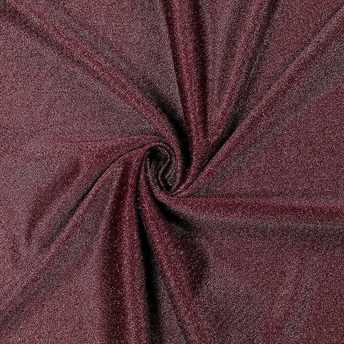 VDS Pack of 1 Panel (30 Inch X 40 Feet) Wedding Arch Draping Fabric Sheer Chiffon Fabric Drapery for Wedding Ceremony Reception Swag Backdrop Canopy Chuppah ARBO Altars Decoration (Burgundy)