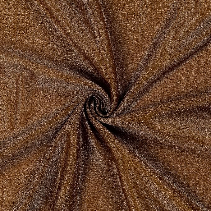 VDS Pack of 1 Panel (30 Inch X 100 Feet) Wedding Arch Draping Fabric Sheer Chiffon Fabric Drapery for Wedding Ceremony Reception Swag Backdrop Canopy Chuppah ARBO Altars Decoration (Mocha)