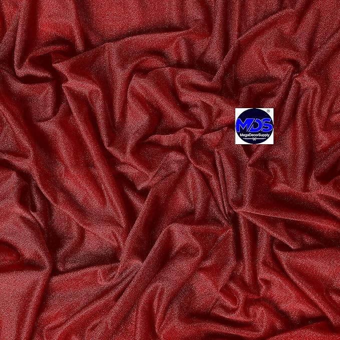 MDS Halloween Chiffon Draping Fabric - 1 Panel, 30" Wide x 40ft Long - Sheer Spooky Arbor & Canopy Drapery for Haunted House Backdrops, Party Ceilings, DIY Costumes & Themed Events - Apple Red