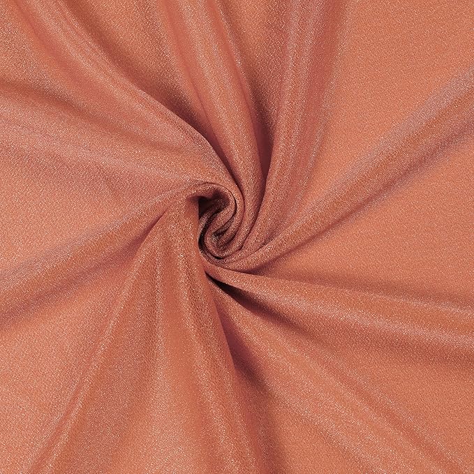 VDS Pack of 1 Panel (30 Inch X 30 Feet) Wedding Arch Draping Fabric Sheer Chiffon Fabric Drapery for Wedding Ceremony Reception Swag Backdrop Canopy Chuppah ARBO Altars Decoration (Coral Peach)