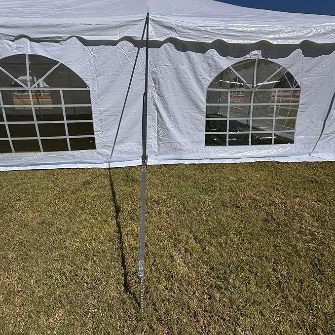 20'x20' PVC Pole Party Tent, Fire Retardant (FR)+Storage Bags, Tents for Parties,Heavy Duty Wedding Canopy, Outdoor Commercial Event Tents, Waterproof Top