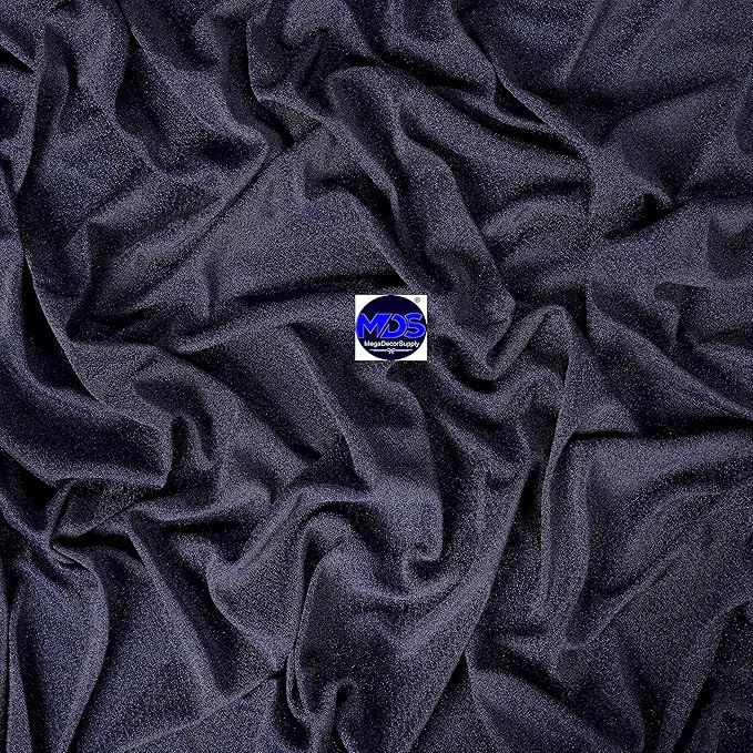 MDS Halloween Chiffon Draping Fabric - 1 Panel, 30" Wide x 30ft Long - Sheer Spooky Arbor & Canopy Drapery for Haunted House Backdrops, Party Ceilings, DIY Costumes & Themed Events - Navy Blue