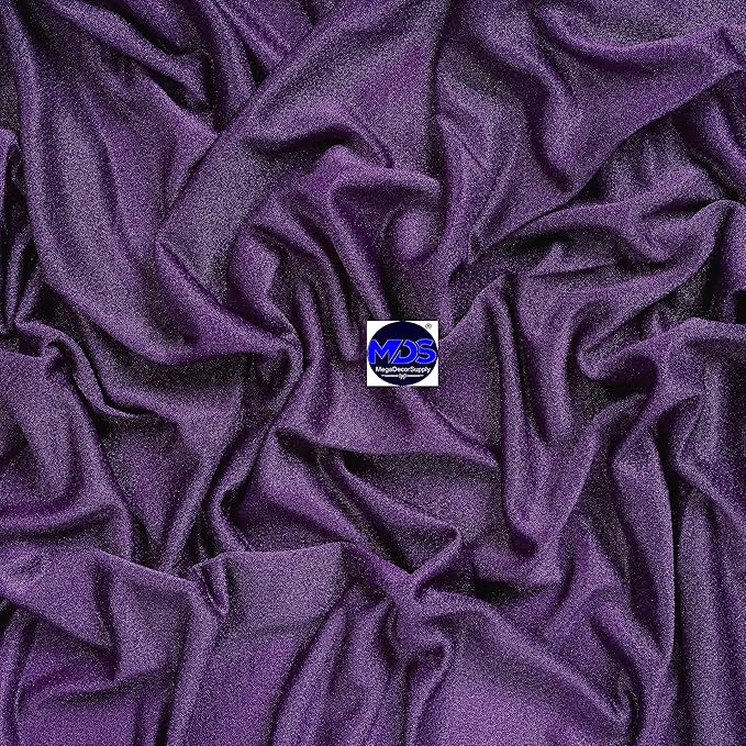 MDS Halloween Chiffon Draping Fabric - 1 Panel, 30" Wide x 75ft Long - Sheer Spooky Arbor & Canopy Drapery for Haunted House Backdrops, Party Ceilings, DIY Costumes & Themed Events - Cadbury Purple