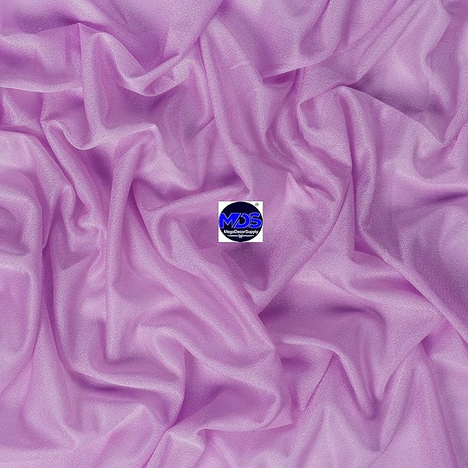 MDS Halloween Chiffon Draping Fabric - 2 Panel, 30" Wide x 30ft Long - Sheer Spooky Arbor & Canopy Drapery for Haunted House Backdrops, Party Ceilings, DIY Costumes & Themed Events - Orchid
