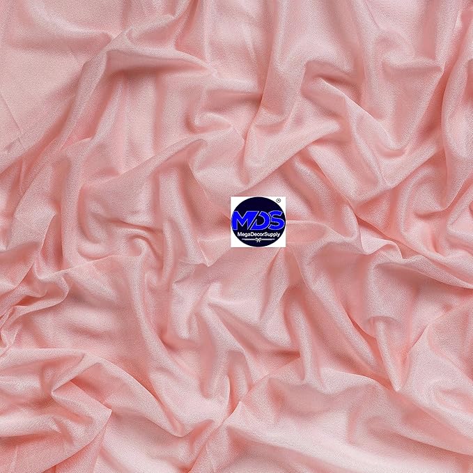 MDS Halloween Chiffon Draping Fabric - 1 Panel, 30" Wide x 20ft Long - Sheer Spooky Arbor & Canopy Drapery for Haunted House Backdrops, Party Ceilings, DIY Costumes & Themed Events - Dusty Rose