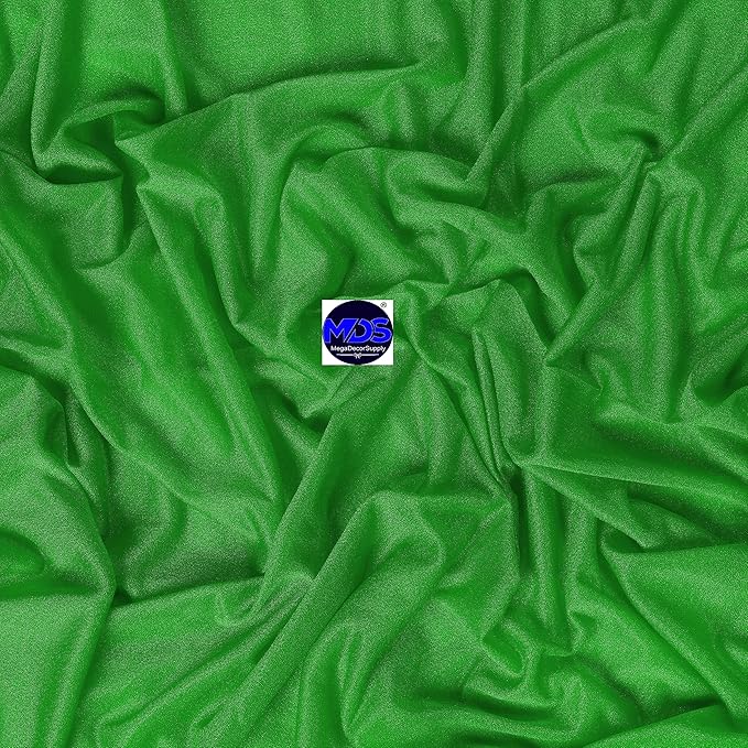 MDS Halloween Chiffon Draping Fabric - 2 Panel, 30" Wide x 40ft Long - Sheer Spooky Arbor & Canopy Drapery for Haunted House Backdrops, Party Ceilings, DIY Costumes & Themed Events - Green