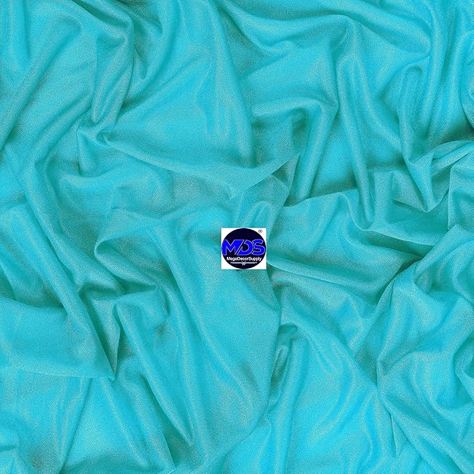 MDS Halloween Chiffon Draping Fabric - 1 Panel, 30" Wide x 50ft Long - Sheer Spooky Arbor & Canopy Drapery for Haunted House Backdrops, Party Ceilings, DIY Costumes & Themed Events - Peacock Blue