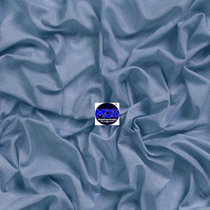 MDS Halloween Chiffon Draping Fabric - 2 Panel, 30" Wide x 40ft Long - Sheer Spooky Arbor & Canopy Drapery for Haunted House Backdrops, Party Ceilings, DIY Costumes & Themed Events - Dusty Blue